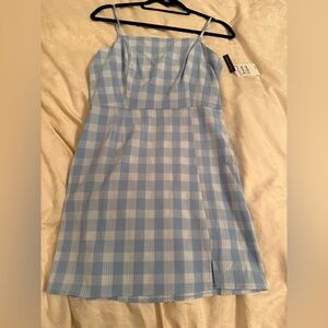 Blue plaid BP Nordstrom Dress